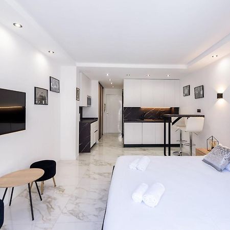 Large Studio - 50M Cannes Beach - Terrace Sea View Esterno foto