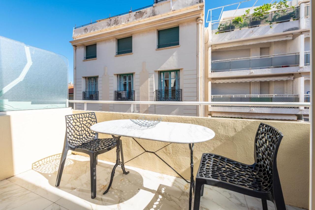 Large Studio - 50M Cannes Beach - Terrace Sea View Esterno foto