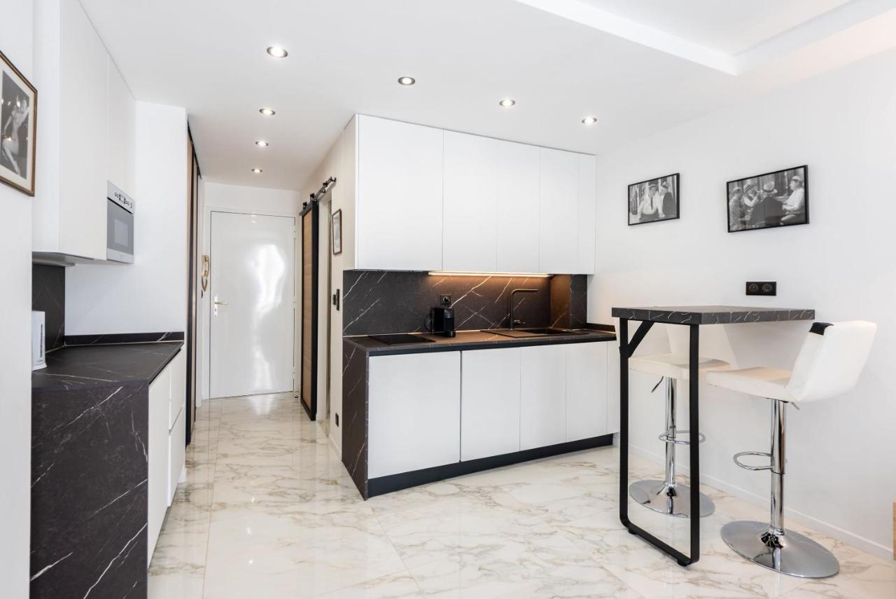 Large Studio - 50M Cannes Beach - Terrace Sea View Esterno foto